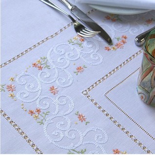 Calendule Hand Embroidered Tablecloths