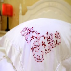 Bough embroidered sheet