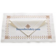 Bijoux embroidery napkins  