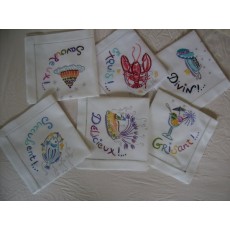 Embroidered napkins001